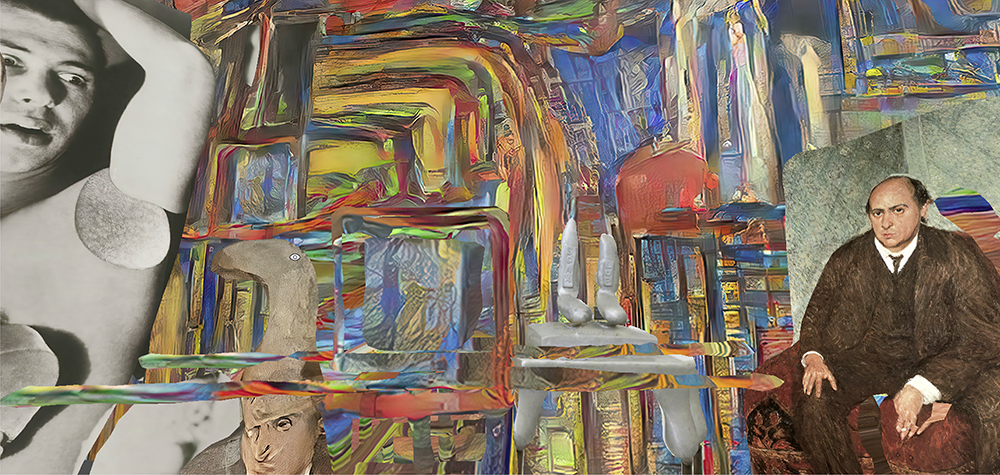 Bobby Rajesh Malhotra, Screenshot aus der Augmented Reality Erweiterung zur Arbeit Geschichtes Gedicht, 2019